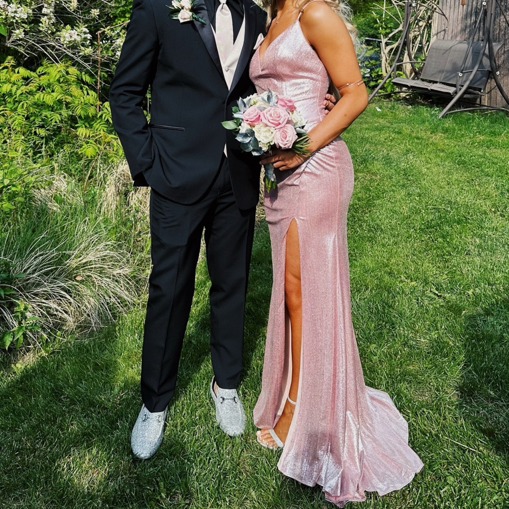 PINK SPARKLE PROM DRESS!!!